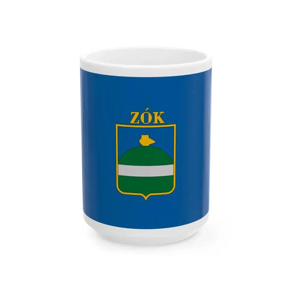 Flag of Zok (Hungary) White Coffee Mug 15oz - Go Mug Yourself