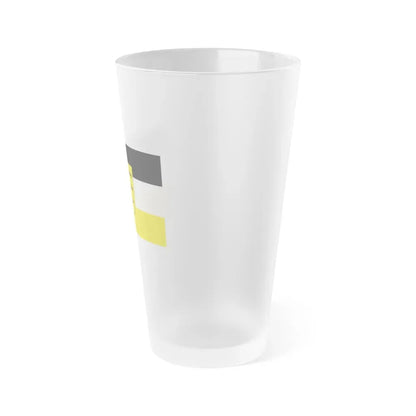 Flag of Zollernalbkreis Germany - Frosted Pint Glass 16oz - Go Mug Yourself