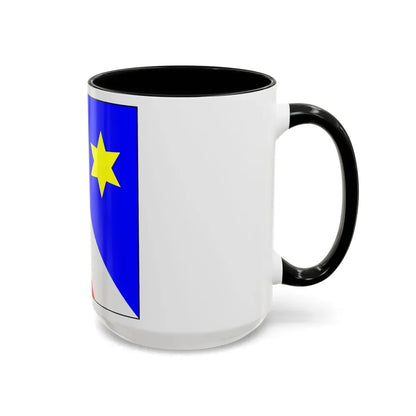 Flag of Zollikon Switzerland - Accent Coffee Mug - Go Mug Yourself