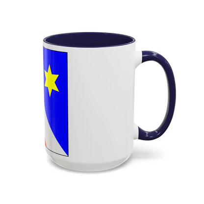 Flag of Zollikon Switzerland - Accent Coffee Mug - Go Mug Yourself