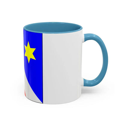 Flag of Zollikon Switzerland - Accent Coffee Mug - Go Mug Yourself