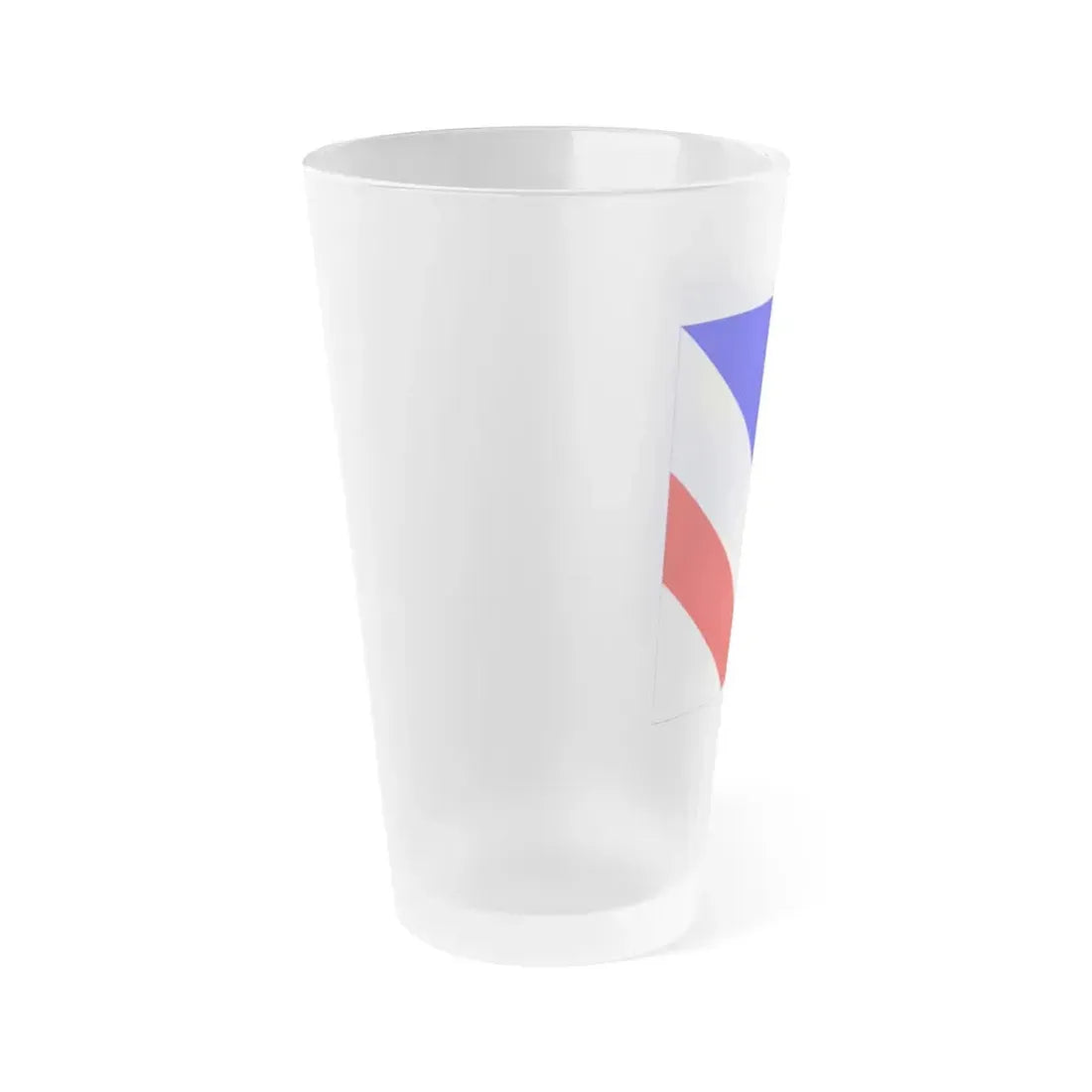 Flag of Zollikon Switzerland - Frosted Pint Glass 16oz - Go Mug Yourself