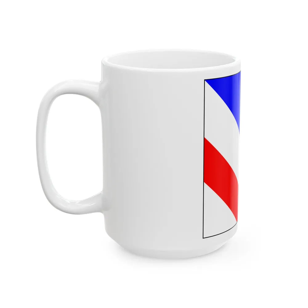 Flag of Zollikon Switzerland - White Coffee Mug-Go Mug Yourself