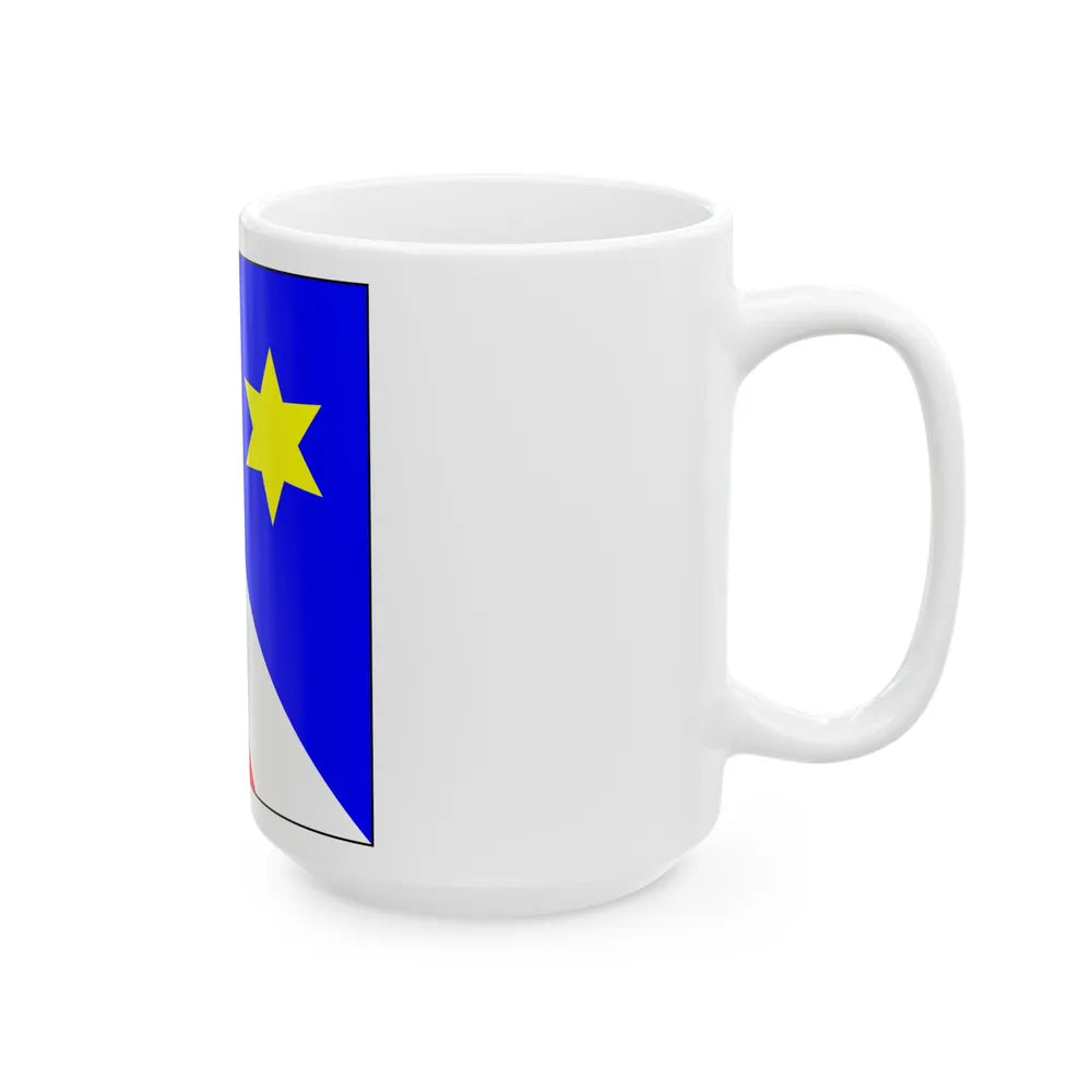 Flag of Zollikon Switzerland - White Coffee Mug-Go Mug Yourself