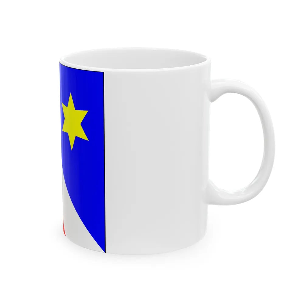 Flag of Zollikon Switzerland - White Coffee Mug-Go Mug Yourself