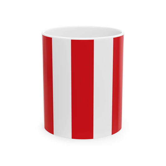 Flag of Zomergem (Belgium) White Coffee Mug-11oz-Go Mug Yourself