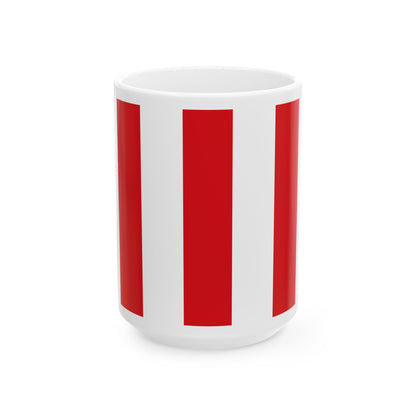 Flag of Zomergem (Belgium) White Coffee Mug-15oz-Go Mug Yourself