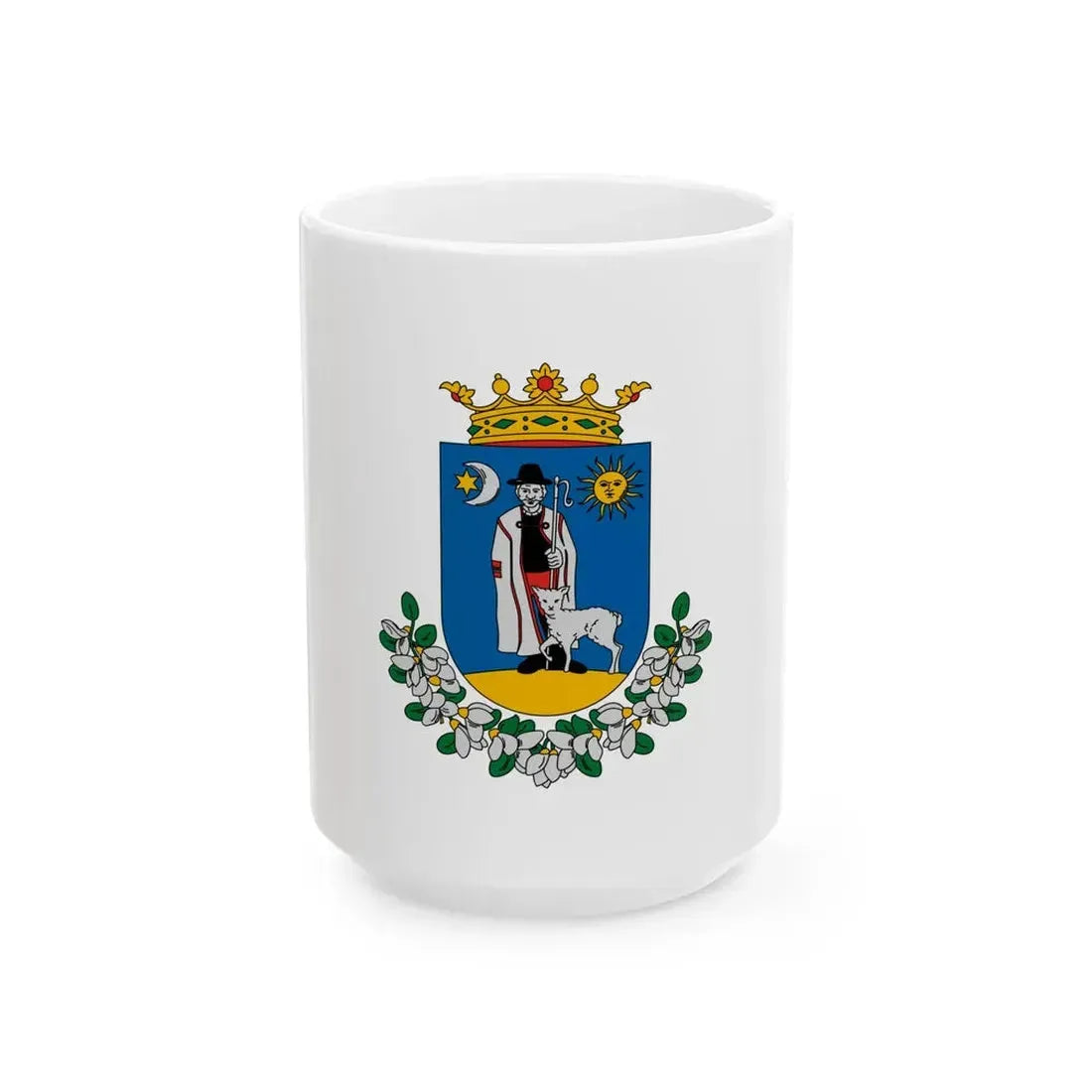 Flag of Zsana (Hungary) White Coffee Mug 15oz - Go Mug Yourself