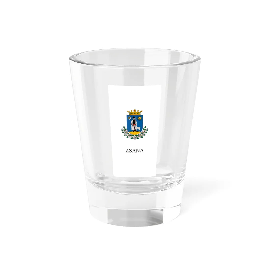 Flag of Zsana vertical (Hungary) Shot Glass 1.5oz 1.5oz - Go Mug Yourself