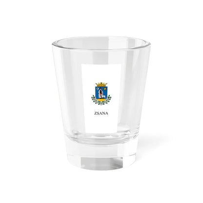 Flag of Zsana vertical (Hungary) Shot Glass 1.5oz 1.5oz - Go Mug Yourself