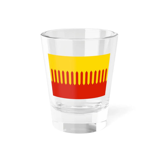 Flag of Zubtcovsky rayon Tver oblast (Russia) Shot Glass 1.5oz 1.5oz - Go Mug Yourself