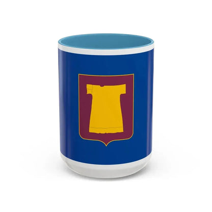 Flag of Zugdidi Georgia - Accent Coffee Mug 15oz Light Blue - Go Mug Yourself