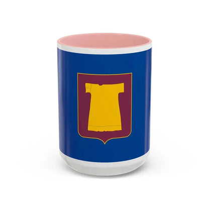 Flag of Zugdidi Georgia - Accent Coffee Mug 15oz Pink - Go Mug Yourself