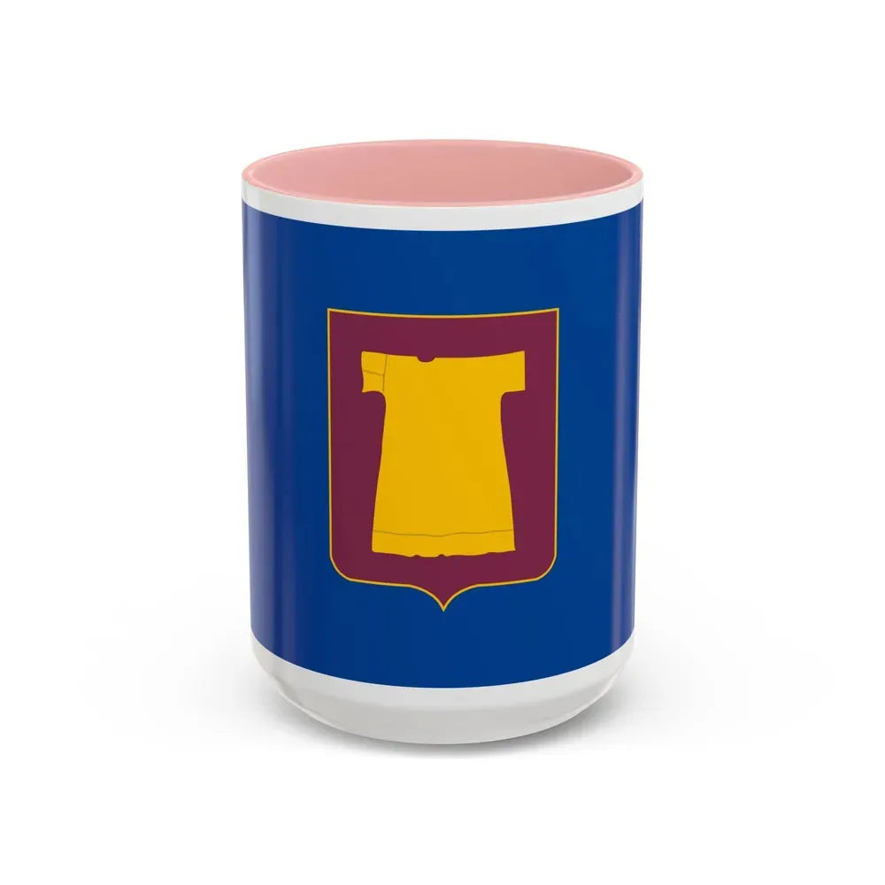 Flag of Zugdidi Georgia - Accent Coffee Mug 15oz Pink - Go Mug Yourself