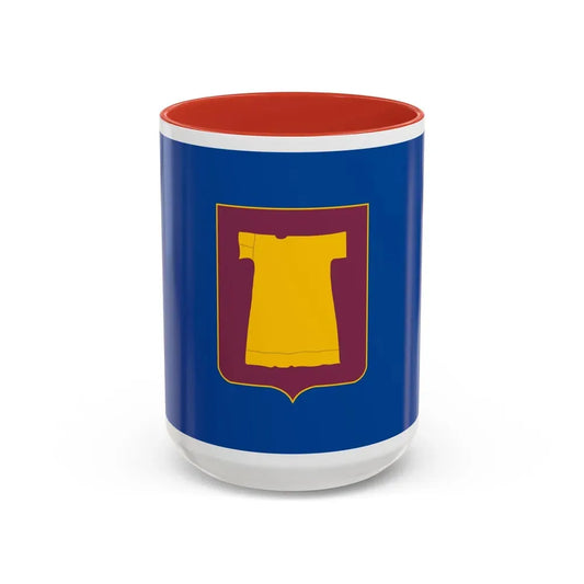 Flag of Zugdidi Georgia - Accent Coffee Mug 15oz Red - Go Mug Yourself