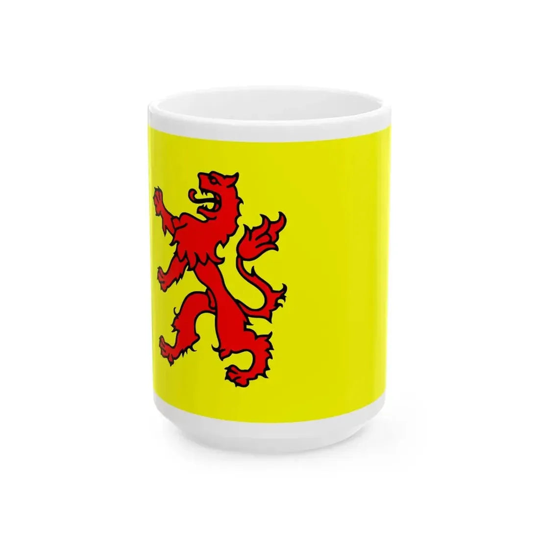 Flag of Zuid-Holland (Netherlands) White Coffee Mug 15oz - Go Mug Yourself