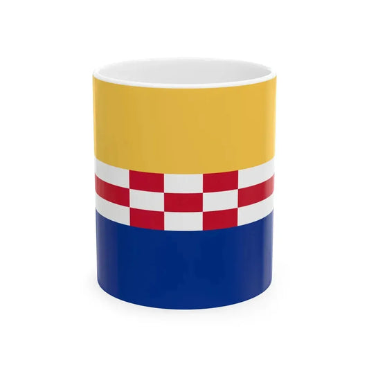 Flag of Zwartewaterland (Netherlands) White Coffee Mug 11oz - Go Mug Yourself