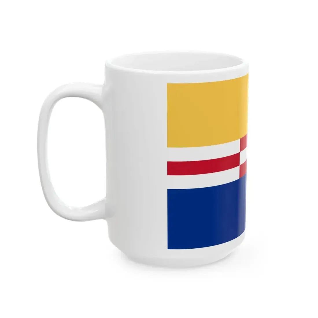 Flag of Zwartewaterland (Netherlands) White Coffee Mug - Go Mug Yourself