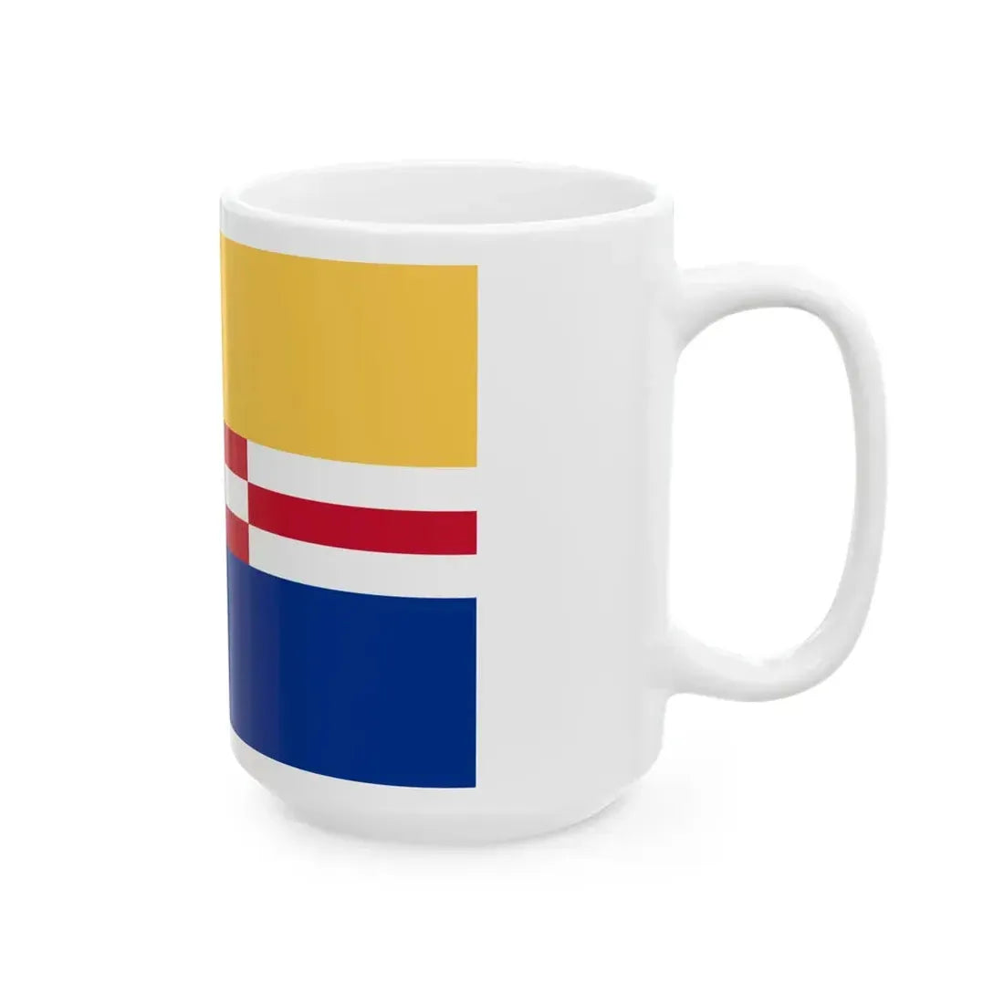 Flag of Zwartewaterland (Netherlands) White Coffee Mug - Go Mug Yourself