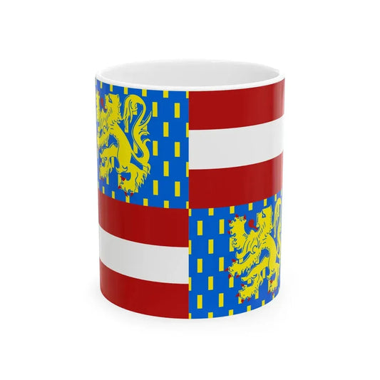 Flag of Zwevegem (Belgium) White Coffee Mug 11oz - Go Mug Yourself