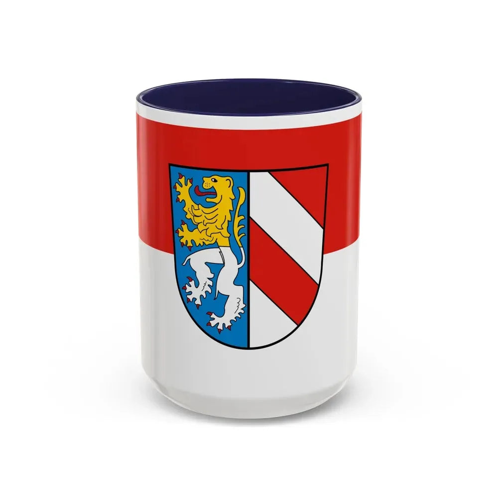 Flag of Zwickau Germany - Accent Coffee Mug 15oz Navy - Go Mug Yourself