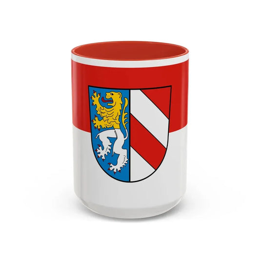 Flag of Zwickau Germany - Accent Coffee Mug 15oz Red - Go Mug Yourself