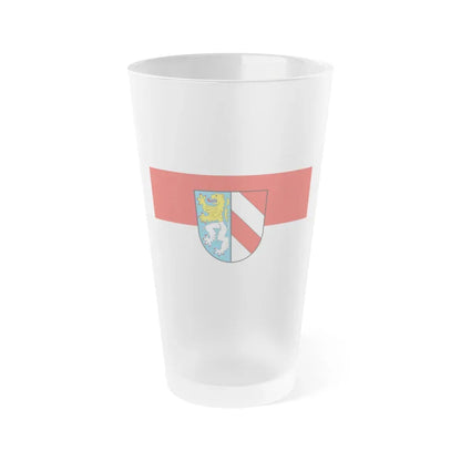 Flag of Zwickau Germany - Frosted Pint Glass 16oz 16oz Frosted - Go Mug Yourself