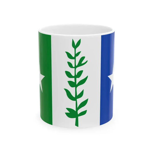 Flag of Zwijndrecht Belgium (Belgium) White Coffee Mug 11oz - Go Mug Yourself