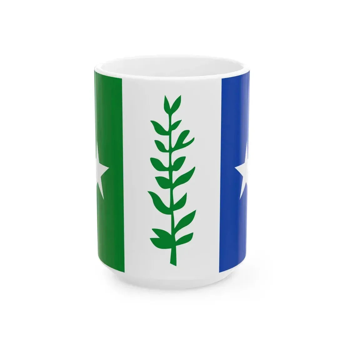 Flag of Zwijndrecht Belgium (Belgium) White Coffee Mug 15oz - Go Mug Yourself