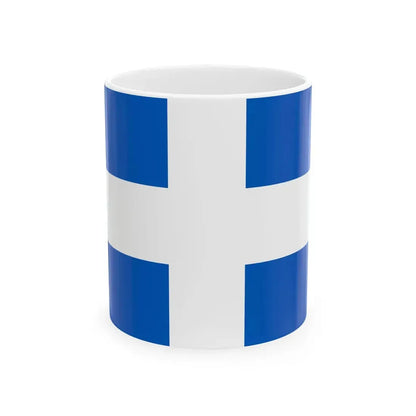Flag of Zwolle (Netherlands) White Coffee Mug 11oz - Go Mug Yourself