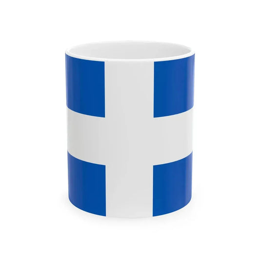 Flag of Zwolle (Netherlands) White Coffee Mug 11oz - Go Mug Yourself