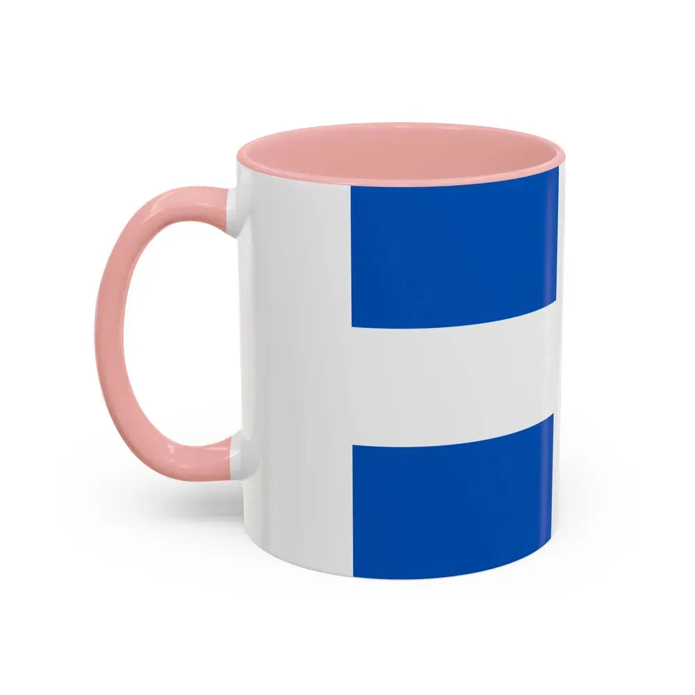 Flag of Zwolle the capital of the province of Overijssel Netherlands - Accent Coffee Mug - Go Mug Yourself