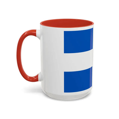 Flag of Zwolle the capital of the province of Overijssel Netherlands - Accent Coffee Mug - Go Mug Yourself