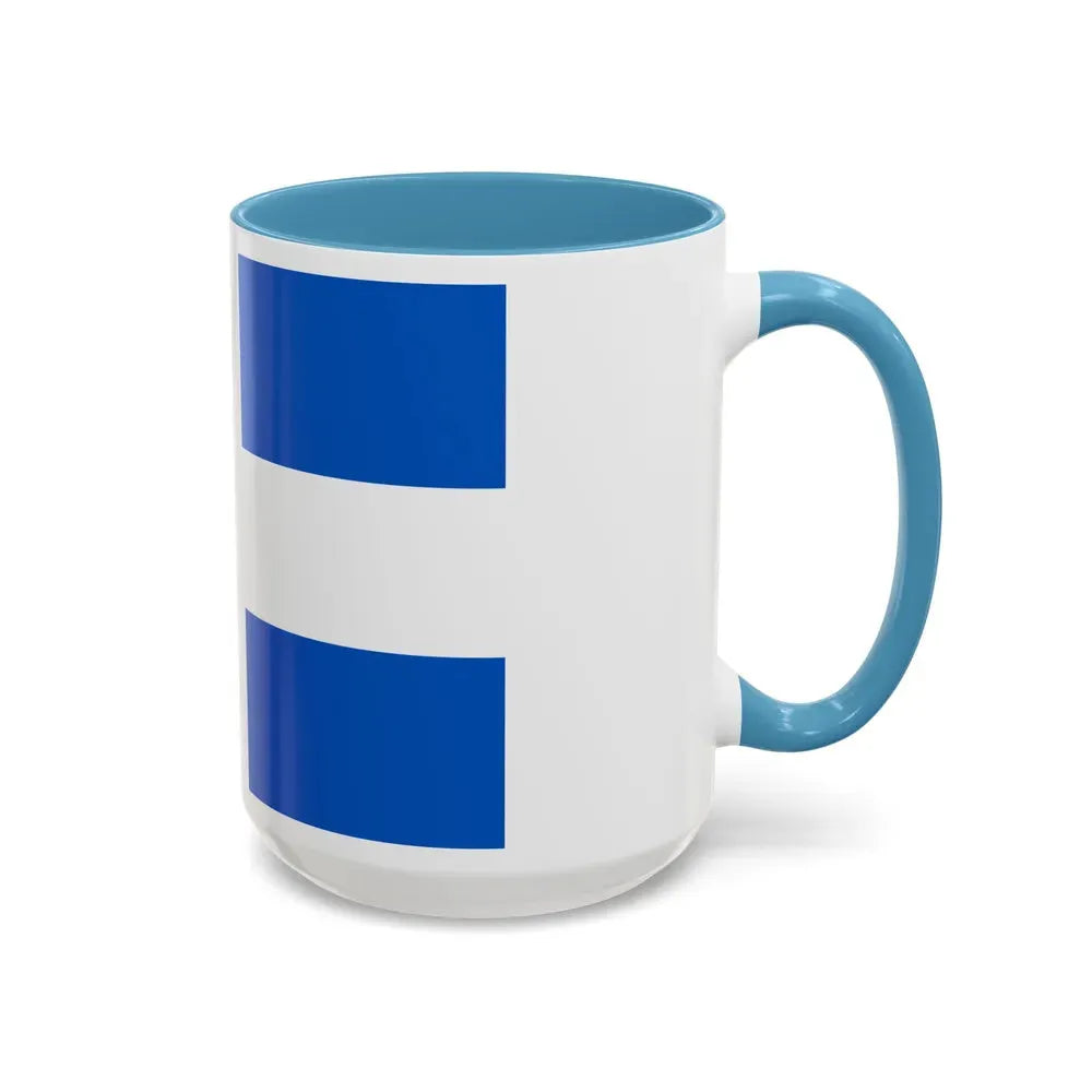 Flag of Zwolle the capital of the province of Overijssel Netherlands - Accent Coffee Mug - Go Mug Yourself