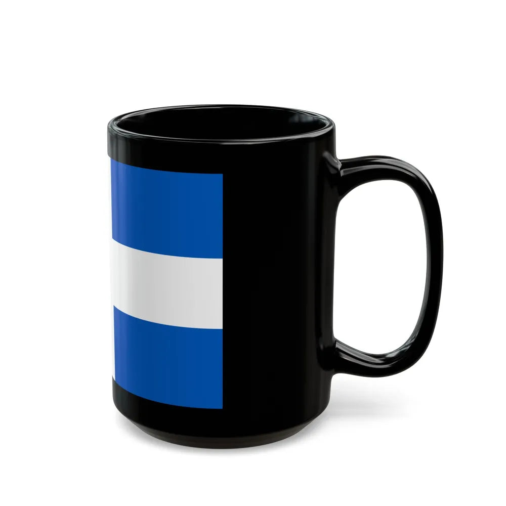 Flag of Zwolle the capital of the province of Overijssel Netherlands - Black Coffee Mug-Go Mug Yourself