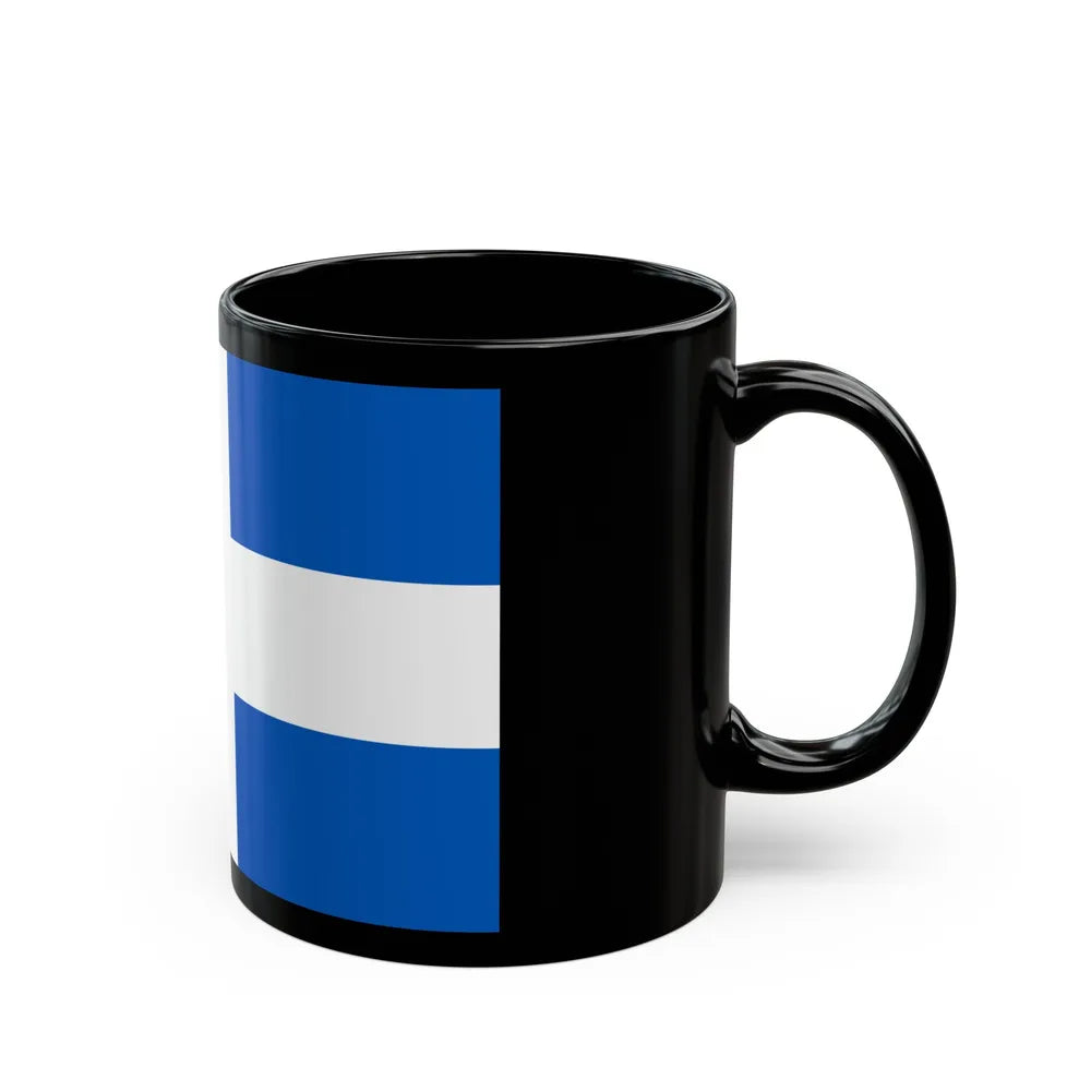 Flag of Zwolle the capital of the province of Overijssel Netherlands - Black Coffee Mug-Go Mug Yourself