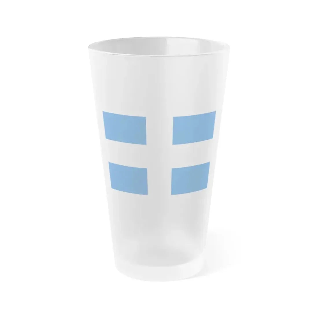 Flag of Zwolle the capital of the province of Overijssel Netherlands - Frosted Pint Glass 16oz 16oz Frosted - Go Mug Yourself