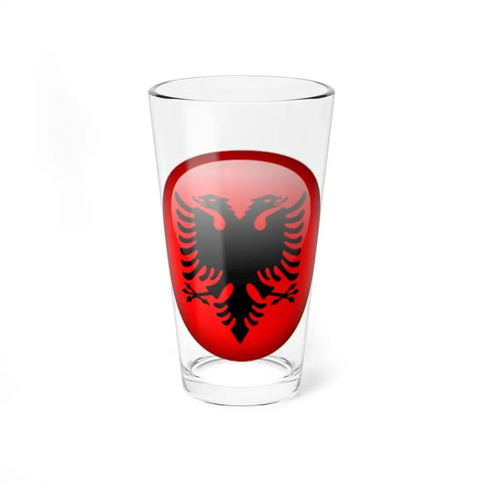 Flag orb Albania (Albania) Pint Glass 16oz 16oz - Go Mug Yourself