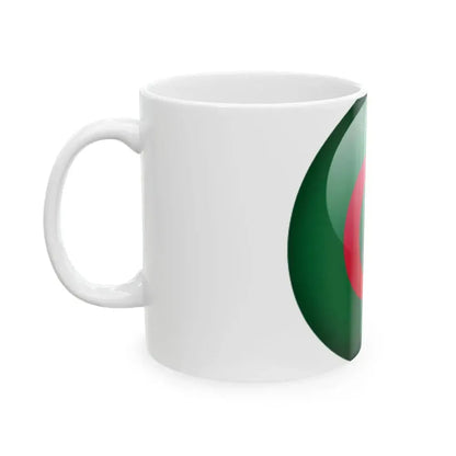 Flag orb Algeria (Algeria) White Coffee Mug - Go Mug Yourself
