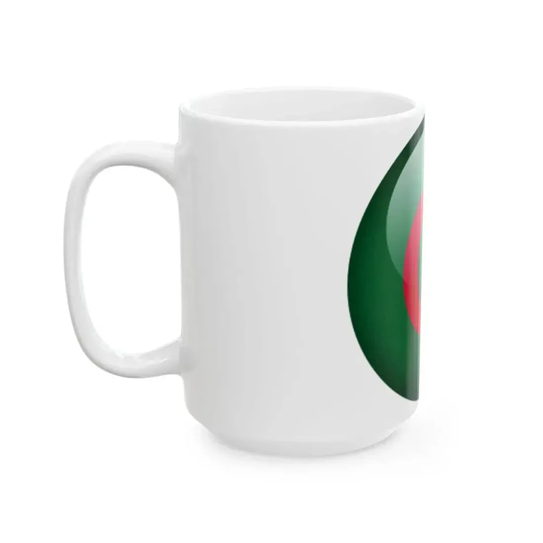 Flag orb Algeria (Algeria) White Coffee Mug - Go Mug Yourself