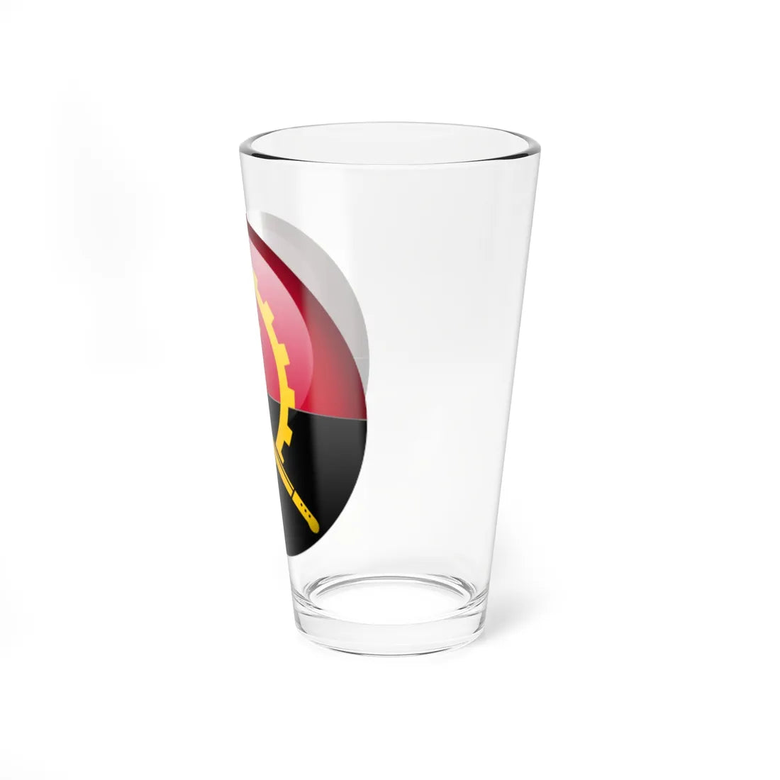 Flag orb Angola (Angola) Pint Glass 16oz - Go Mug Yourself