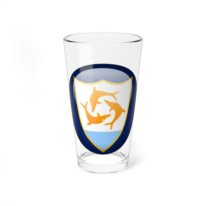 Flag orb Anguilla (United Kingdom) Pint Glass 16oz 16oz - Go Mug Yourself