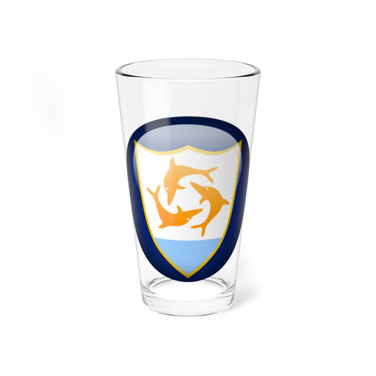 Flag orb Anguilla (United Kingdom) Pint Glass 16oz 16oz - Go Mug Yourself