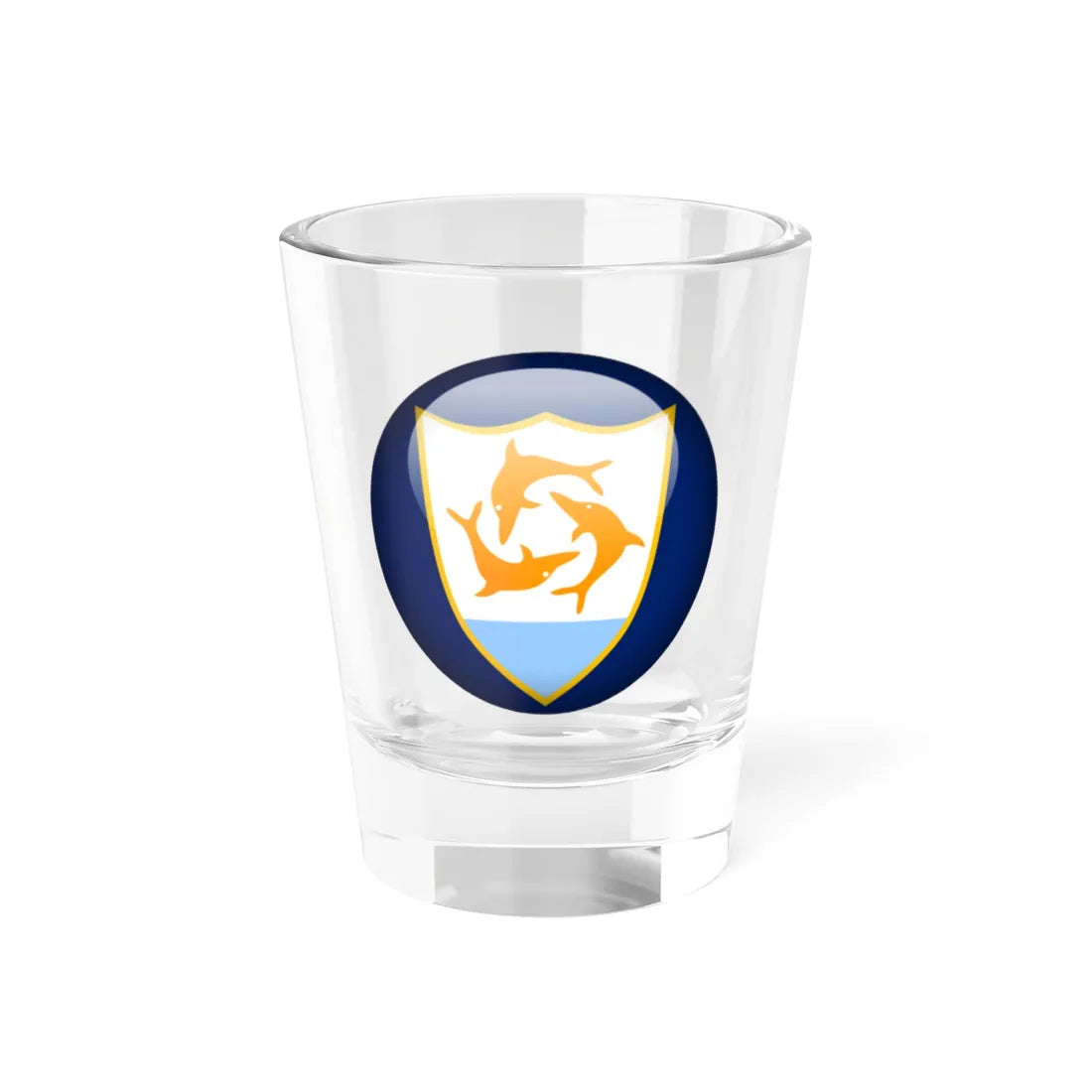 Flag orb Anguilla (United Kingdom) Shot Glass 1.5oz 1.5oz - Go Mug Yourself