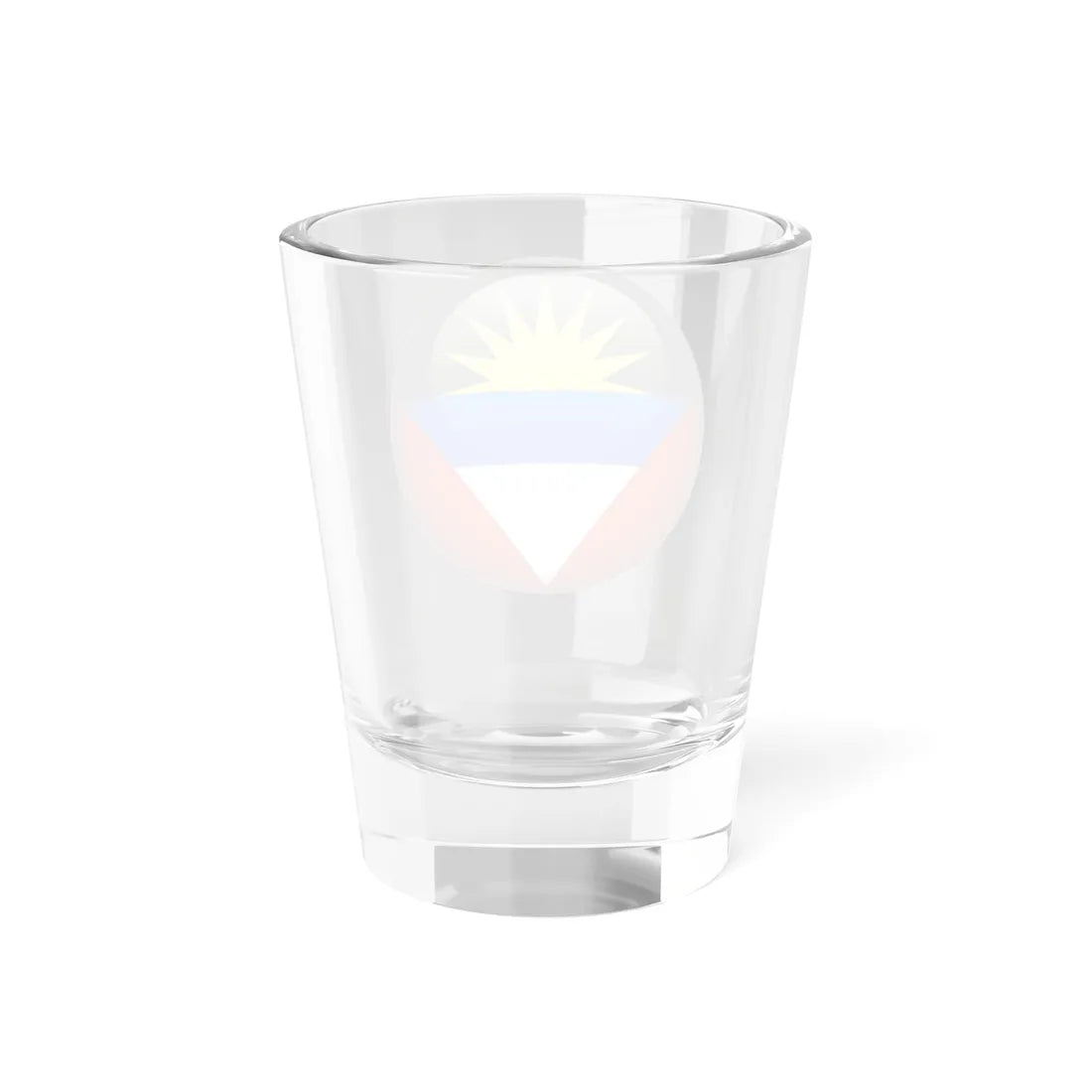 Flag orb Antigua and Barbuda (Antigua and Barbuda) Shot Glass 1.5oz - Go Mug Yourself