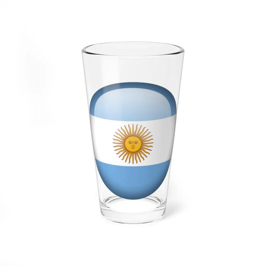 Flag orb Argentina (Argentina) Pint Glass 16oz 16oz - Go Mug Yourself