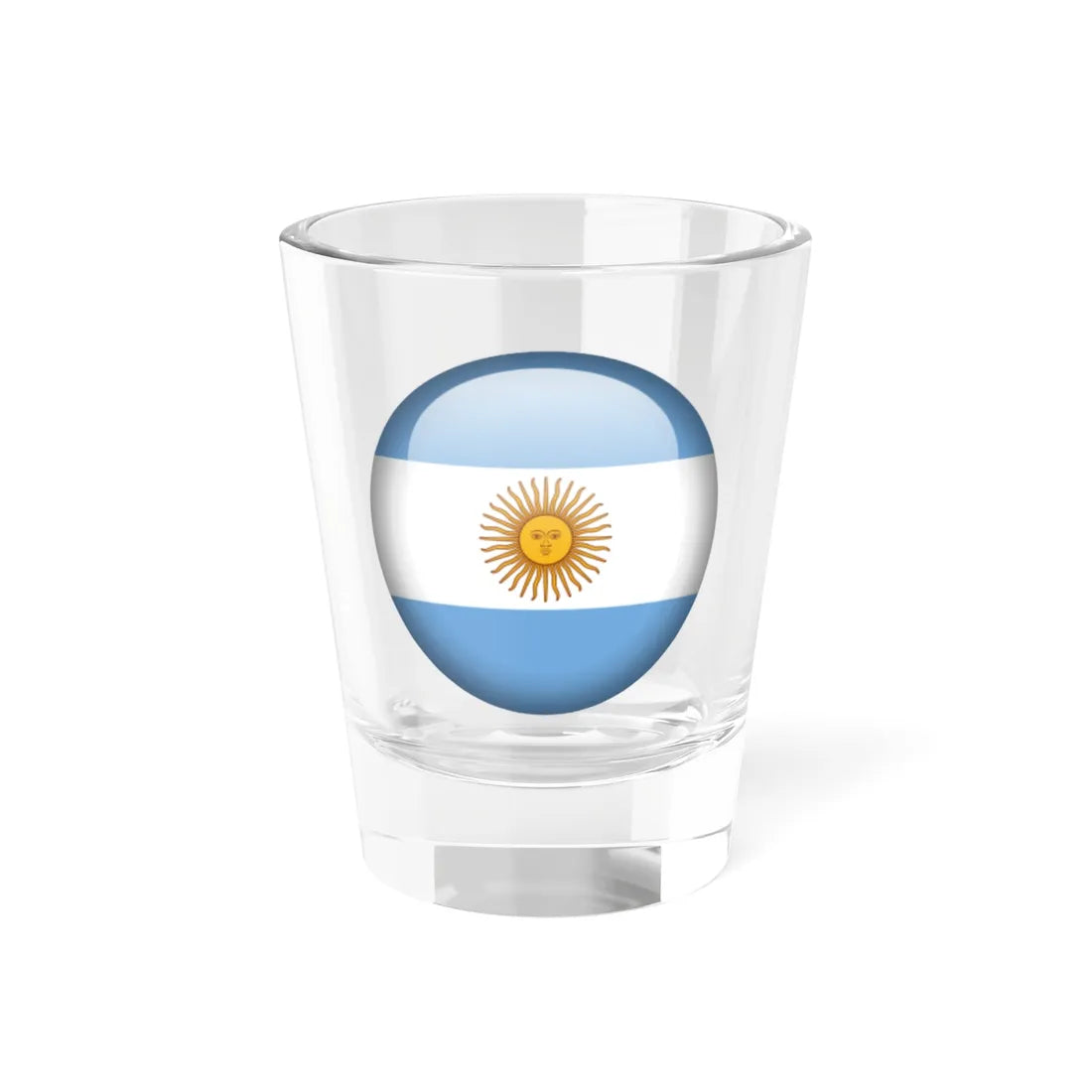 Flag orb Argentina (Argentina) Shot Glass 1.5oz 1.5oz - Go Mug Yourself