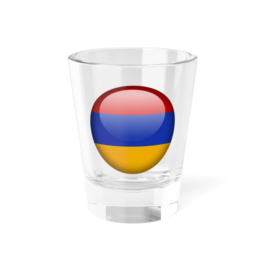 Flag orb Armenia (Armenia) Shot Glass 1.5oz 1.5oz - Go Mug Yourself