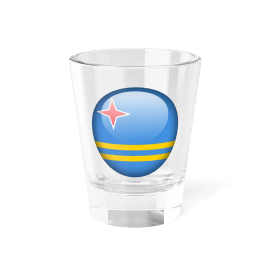 Flag orb Aruba (Netherlands) Shot Glass 1.5oz 1.5oz - Go Mug Yourself