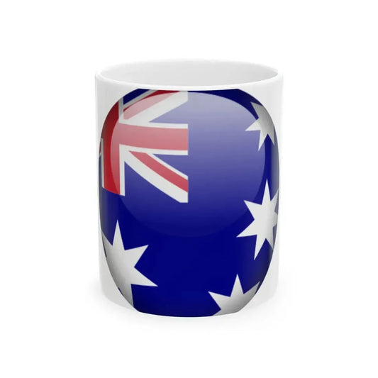 Flag orb Australia (Australia) White Coffee Mug 11oz - Go Mug Yourself